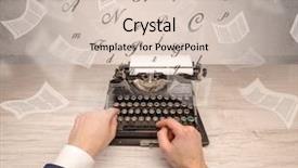  Presentation with medical robot hand and person - Theme consisting of prosesor - first person perspective hand typewriting background and a lemonade colored foreground