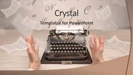  Presentation with medical robot hand and person - Beautiful PPT layouts featuring prosesor - first person perspective hand typewriting backdrop and a lemonade colored foreground