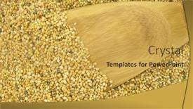  Presentation with millet - Cool new presentation theme with proso-millet backdrop and a yellow colored foreground