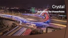  Presentation with third - Amazing slide deck having prospects - highway junction of third transport backdrop and a wine colored foreground