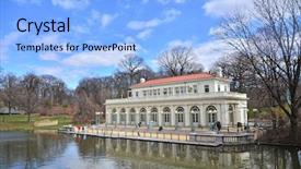  Presentation with brooklyn - Audience pleasing presentation theme consisting of prospects - prospect park boathouse brooklyn usa backdrop and a light blue colored foreground