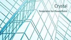 Presentation with architecture futuristic - Cool new theme with prospects buidling - panoramic and perspective wide angle backdrop and a cool aqua colored foreground
