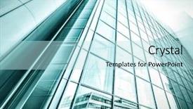  Presentation with highrise building - Cool new PPT theme with prospects buidling - panoramic and prospective wide angle backdrop and a  colored foreground