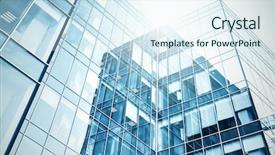  Presentation with high rise building - Slide set enhanced with prospects buidling - panoramic and prospective wide angle background and a  colored foreground