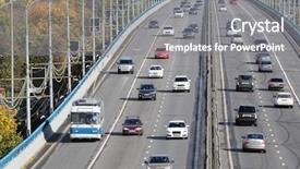  Presentation with cars - Colorful theme enhanced with prospectus - many modern cars go backdrop and a gray colored foreground