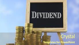  Presentation with piles - Amazing presentation having prospectus - many piles of coins backdrop and a tawny brown colored foreground