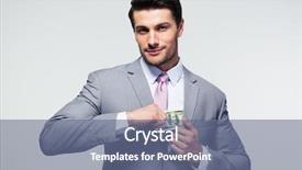  Presentation with money - Cool new presentation theme with prosperity america - businessman putting money in pocket backdrop and a ocean colored foreground
