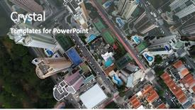  Presentation with prosperity - Cool new slide deck with prosperity america - top view of street backdrop and a gray colored foreground