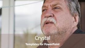  Presentation with fat - Slide set consisting of prostate - elderly moustached fat man background and a violet colored foreground