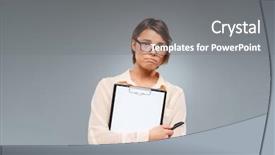  Presentation with melancholy - Cool new presentation theme with prostration - close-up portrait of a sad backdrop and a gray colored foreground