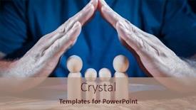  Presentation with family - Presentation enhanced with protect-and-care background and a coral colored foreground