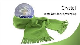  Presentation with earth and life science - Beautiful theme featuring protect the earth earth image backdrop and a white colored foreground