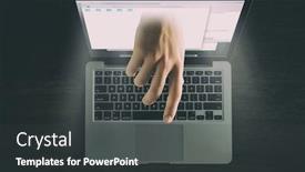  Presentation with privacy - Audience pleasing presentation consisting of protect your privacy mixed media backdrop and a dark gray colored foreground