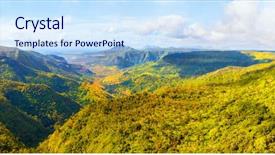  Presentation with park - Amazing PPT layouts having protected areas - black river gorges national park backdrop and a sky blue colored foreground