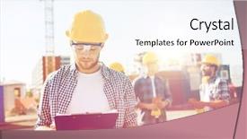  Presentation with teamwork - Colorful PPT layouts enhanced with protected areas - business building teamwork and people backdrop and a sky blue colored foreground