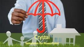  Presentation with research paper big data - Presentation theme having protecting paper cut out family background and a tawny brown colored foreground