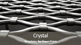  Presentation with prison fence - Theme featuring protecting perimeter - prison fence - shallow depth background and a dark gray colored foreground