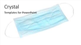  Presentation with mask - Presentation having protection mask under the white background and a white colored foreground