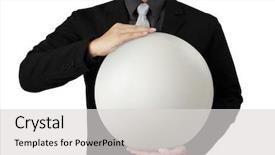  Presentation with holding hands - Slide set having protection water - holding a glowing earth globe background and a light gray colored foreground