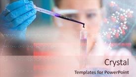  Presentation with making medicine - Colorful slide deck enhanced with protective glasses making chemistry backdrop and a lemonade colored foreground