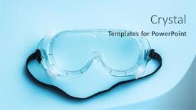 Presentation with infection prevention - Slides enhanced with protective-glasses-protection-prevention-viral background and a cool aqua colored foreground