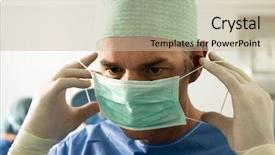  Presentation with ready - Audience pleasing slides consisting of protective mask ready for operation backdrop and a soft green colored foreground