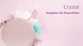  Presentation with medical bacteria - Slides having protective-medical-mask-sanitizer-gel background and a pink colored foreground