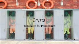  Presentation with biological warfare - Amazing theme having protective military chemical warfare suit backdrop and a light gray colored foreground