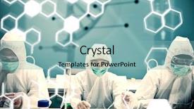  Presentation with diagram - Presentation theme featuring protective suit with futuristic background and a light blue colored foreground