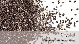  Presentation with seed - PPT theme featuring border of chia seeds close background and a tawny brown colored foreground