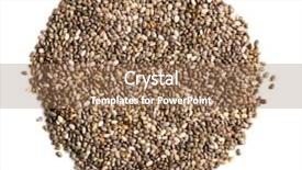  Presentation with seed - Slide deck having chia seeds on white background background and a coral colored foreground