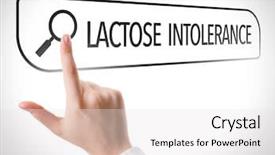  Presentation with lactose - PPT layouts consisting of protein enzymes - lactose intolerance written in search background and a white colored foreground
