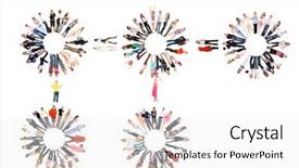  Presentation with team achievement - Cool new PPT theme with pharmacy logo - team over white achievement idea backdrop and a white colored foreground