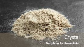  Presentation with protein - Beautiful PPT theme featuring protein powder on dark background backdrop and a coral colored foreground