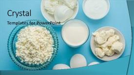  Presentation with milk protein - Audience pleasing slide set consisting of protein products cheese cream milk backdrop and a  colored foreground