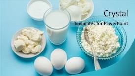  Presentation with milk protein - PPT layouts having protein products cheese cream milk background and a  colored foreground