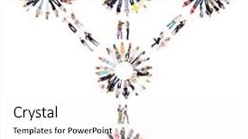  Presentation with stand - PPT theme featuring protein structure - clerks compilation together we stand background and a white colored foreground