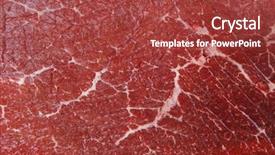  Presentation with fresh meat - PPT theme with protein structure - fresh raw red beef meat background and a red colored foreground