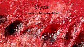  Presentation with organic - Slides having protein structure - red organic background background and a red colored foreground