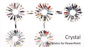  Presentation with protein structure - Cool new PPT layouts with protein structure - together we stand office culture backdrop and a white colored foreground