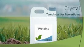  Presentation with proteins - Theme with proteins-essential-macromolecules-for-plant background and a  colored foreground