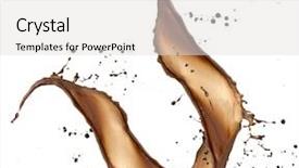  Presentation with chocolate splash - Cool new presentation with proteins milk - chocolate splash isolated on white backdrop and a light gray colored foreground