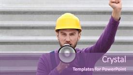  Presentation with avengers 3d man brave superhero - Amazing slide deck having protestant reformation - protesting young man shouting backdrop and a violet colored foreground