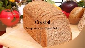  Presentation with restaurant kitchen - Colorful PPT layouts enhanced with protien - ezekiel or sprouted wheat whole backdrop and a coral colored foreground