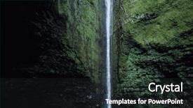  Presentation with protists - Colorful PPT layouts enhanced with protists - waterfall backdrop and a wine colored foreground