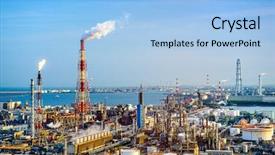  Presentation with japan - Cool new slides with protocol - factories in yokkaichi japan backdrop and a light blue colored foreground