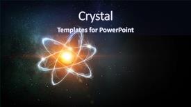  Presentation with astronomy - Presentation design with protons - astronomy concept backdrop background and a wine colored foreground