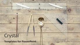  Presentation with compass navigation - Colorful slides enhanced with protractors - navigation still-life skipper equipment compass backdrop and a mint green colored foreground