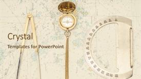  Presentation with compass sailing - Audience pleasing PPT theme consisting of protractors - navigation still-life skipper equipment compass backdrop and a lemonade colored foreground