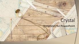  Presentation with navigation compass - Beautiful slides featuring protractors - navigation still-life skipper equipment compass backdrop and a lemonade colored foreground